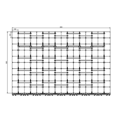 8*5m LED Wall Bracket