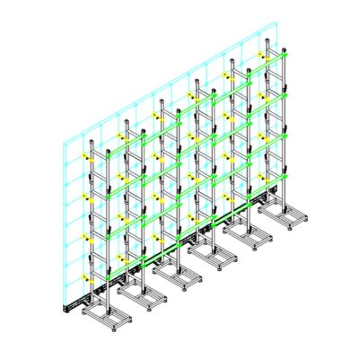 6×4m LED Wall Bracket Stacking 6×4m LED Wall Bracket Stacking