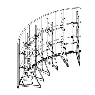5.5*3m Curved LED Wall System