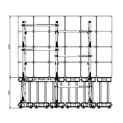 Off-ground Curved LED Wall System