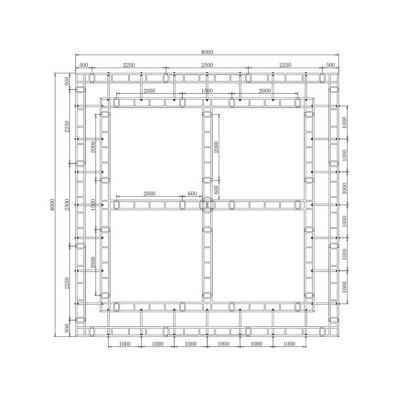 Ceiling Screen Aluminum Truss Structure
