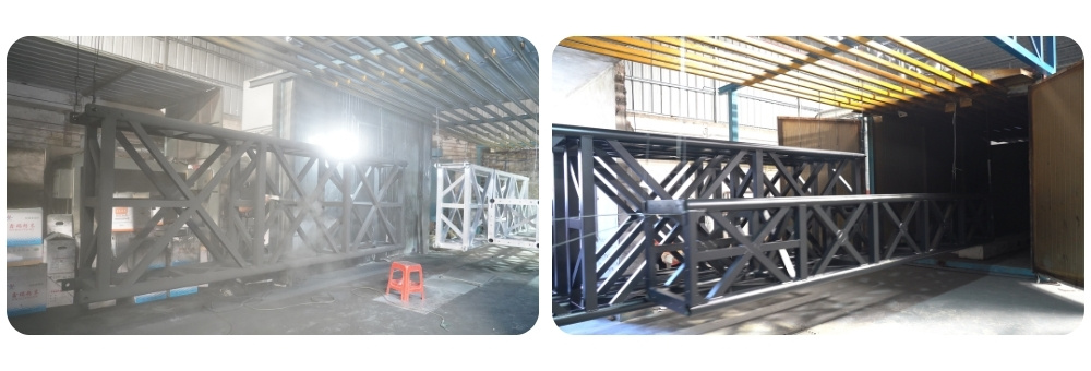Aluminum truss powder coating