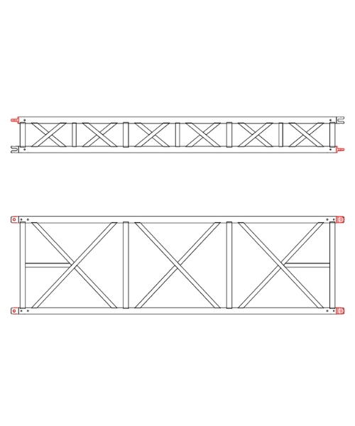 #GF-Truss 550&times;1500mm Aluminum Truss for Large-Scale Event Structures