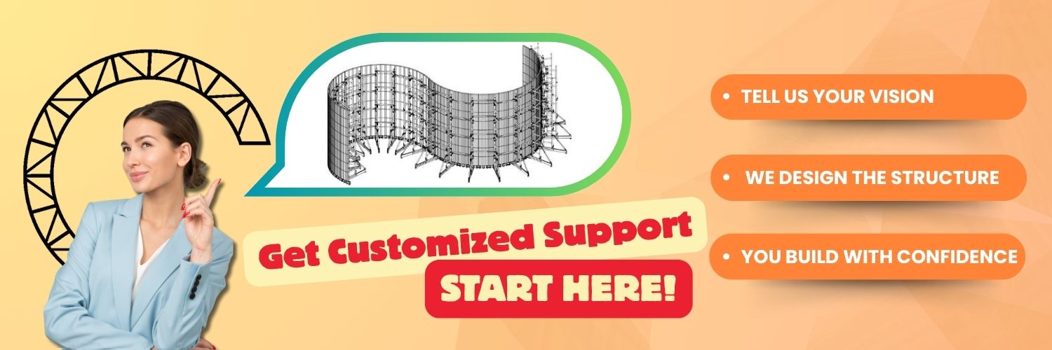 GF-Truss customized LED wall support solutions with professional design and technical support