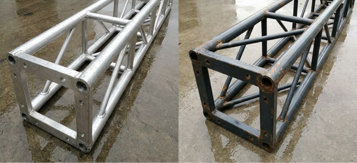Aluminum truss vs steel truss outdoor performance comparison Aluminum truss vs steel truss outdoor performance comparison