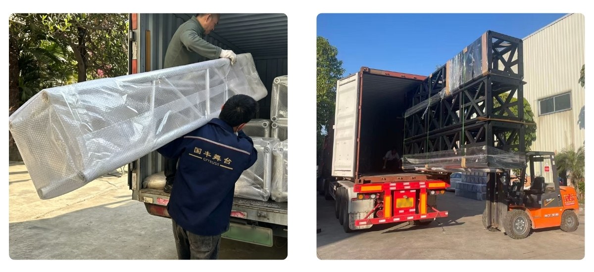 Aluminum truss manual carry vs steel truss forklift handling Aluminum truss manual carry vs steel truss forklift handling