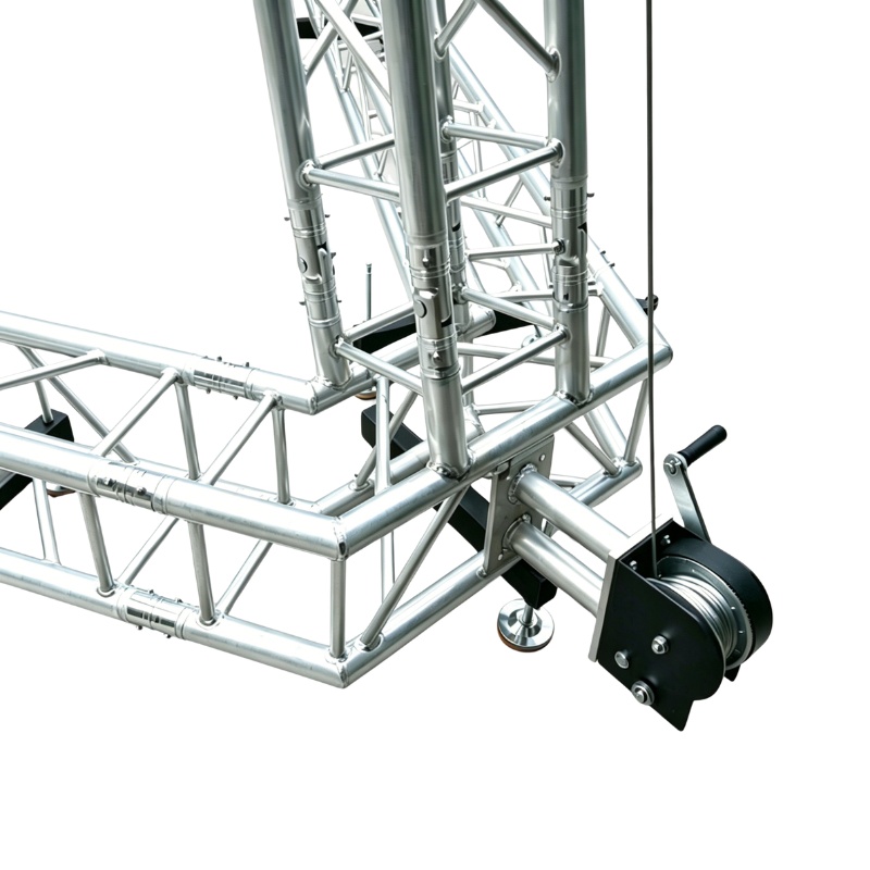 Heavy-duty corner connector for speaker tower truss system